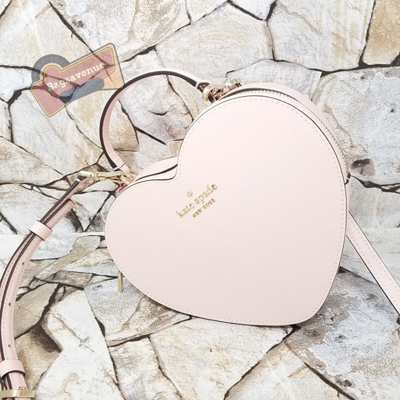 Heart  Love Shack Purse Chalk Pink Crossbody Kate Spade #bagsavenue #authentic - Picture 12 of 12